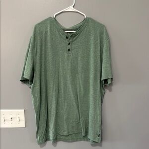 Lucky Brand Green Short Sleeve Henley